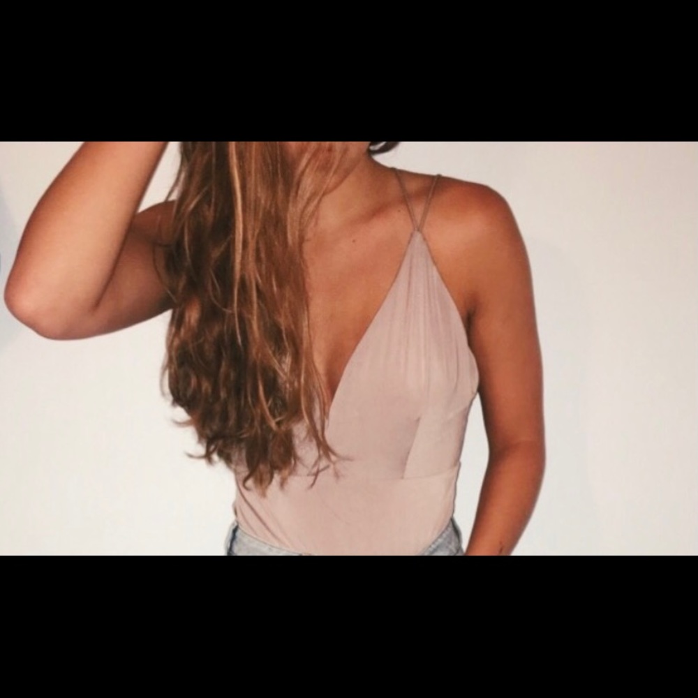 Low cut tank top bodysuit